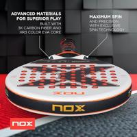 Padel Racket Nox ML10 Quantum 3K Wit Koolstofvezel - thumbnail