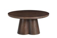 Brix Ronde Salontafel 'Clubs' Mangohout, 80cm - thumbnail