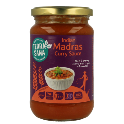 Curry sauce madras bio 350 Gram Curry sauce madras bio 350 Gram