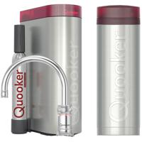 Quooker Classic Nordic Round Kokendwaterkraan Single Tap Set - Kokend Water - Chroom - Inclusief PRO3 Reservoir & CUBE - Direct Gekoeld Bruisend Water - thumbnail