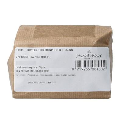 Jacob Hooy Chinees 5 kruidenpoeder 250 Gram