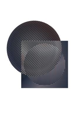 Moooi Carpets - Trichroic Hoxton Duo Shape - 296x392 cm Rond Vloerkleed Moooi Carpets - Trichroic Hoxton Duo Shape - 296x392 cm Rond Vloerkleed