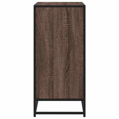 Dressoir 68x35x76 cm bewerkt hout bruin eikenkleur