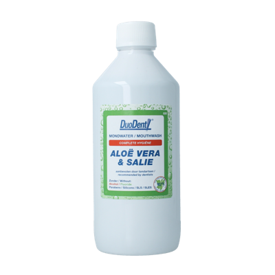 Duodent Mondwater aloe vera/salie 500 Milliliter