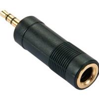 LINDY 35621 Adapter Jackplug Audio Adapter [1x Jackplug male 3,5 mm - 1x Jackplug female 6,3 mm] Zwart - thumbnail