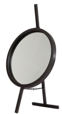 Spiegel Lauren zwart metaal 29,8x53,3x22,9cm