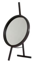 Spiegel Lauren zwart metaal 29,8x53,3x22,9cm - thumbnail