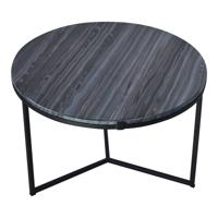 Urban Interiors Bijzettafel 'Loft 42' Marmer, Ø60cm, kleur Zwart - thumbnail