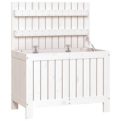 Tuinbox 76x42,5x54 cm massief grenenhout wit