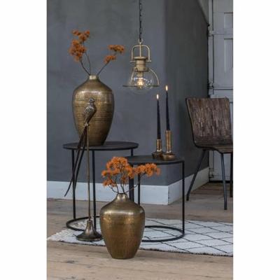 Light & Living Bijzettafel 'Talca' Set van 2 stuks, ruw lood antiek