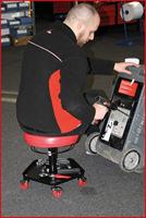 KS Tools 500.8030 5008030 Mobiele kruk (l x b) 370 mm x 370 mm - thumbnail