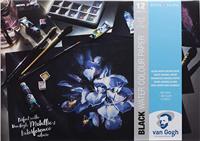 Van Gogh Zwart Blok met Aquarelverfpapier 12 vellen 360 Gram (A4) - thumbnail