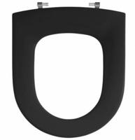 Pressalit Objecta d closetzitting polygiene zonder deksel zwart 171111-BD6999 - thumbnail