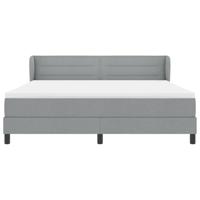 Boxspringbed met matras Lichtgrijs 180 x 200 cm Stof - thumbnail
