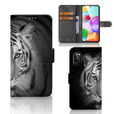 Samsung Galaxy A41 | Telefoonhoesje | Met pasjeshouder | Tijger