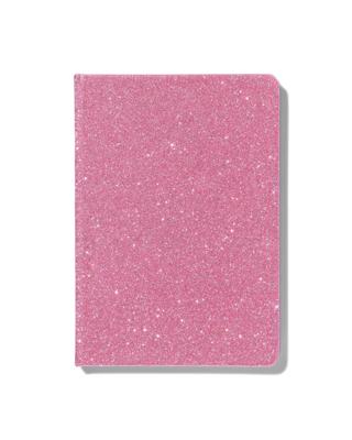 HEMA Notitieboekje A5 glitter roze