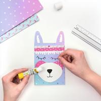 Designpapier met metallic effect FOLIA, 12 vellen meerkleurig - thumbnail