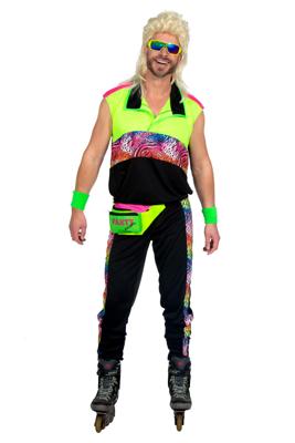 Party Outfit 80&apos;s tijger Heren