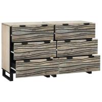 Dressoirs 2 pcs Wit 60 x 33.5 x 75 cm massief mangohout - thumbnail