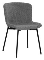 Artistiq Eetkamerstoel 'Ellena' Bouclé, kleur Grijs - thumbnail