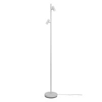 Grote witte vloerlamp met LED lichtbronnen schakelaar en Moodmaker Nordlux Omari 141 cm - thumbnail