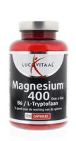 Lucovitaal Magnesium 400 met Vitamine B6 & L-Tryptofaan Capsules - thumbnail