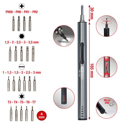 KS TOOLS Ks-tools schroevendraaier set usb-battery screwdriver feinmechanics - thumbnail