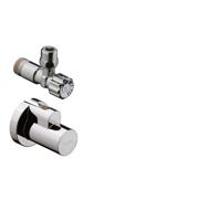Hansgrohe Hoekstopkraan met G 3/8 aansluiting, chroom - thumbnail