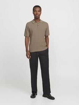 Jack & Jones Jprcccooper Knit Polo Ss Sn Poloshirts Greige