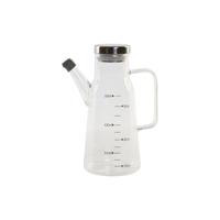 Flesje DKD Home Decor 15 x 9 x 19,6 cm Zilverkleurig Roestvrij staal 550 ml Borosilicaatglas - thumbnail