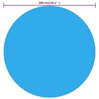 Solar zwembadfolie drijvend rond 300 cm PE blauw - thumbnail