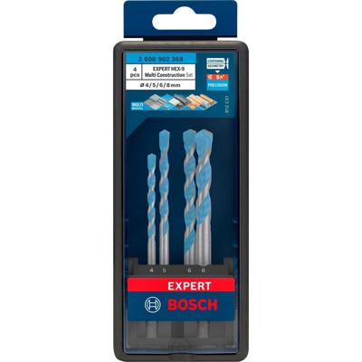 Bosch Professional EXPERT HEX-9 MultiConstruction boorset 4-delig - 2608902368
