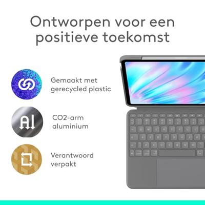 Logitech Combo Touch QWERTY US International Smart Connector Grijs Logitech Combo Touch QWERTY US International Smart Connector Grijs