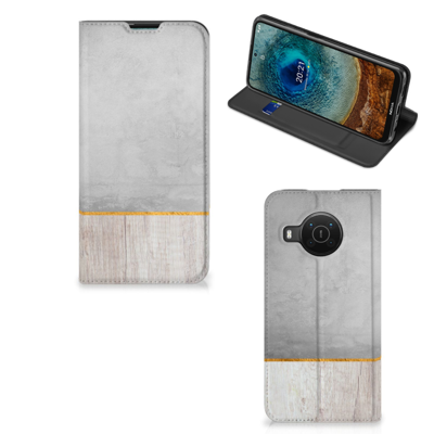 Nokia X20 | X10 Book | Wallet Case | Wood Concrete Nokia X20 | X10 Book | Wallet Case | Wood Concrete