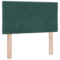 Boxspringbed met matras en LED fluweel donkergroen 80x200 cm - thumbnail