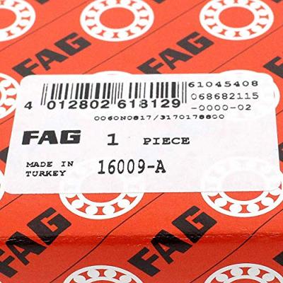 FAG 16009-A Groefkogellager, enkele rij Boordiameter 45 mm Buitendiameter 75 mm Toerental (max.) 22000 omw/min