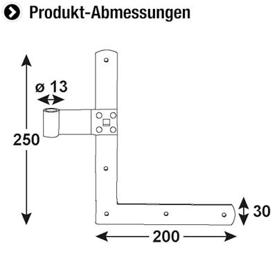 Connex Winkelhaak Vensterluik Links Bvz - DYB2901531