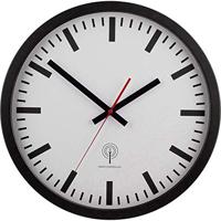 EUROTIME 56862 Zendergestuurd Wandklok 40 cm Zwart - thumbnail