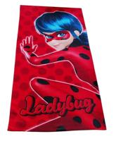 Miraculous Strandlaken Ladybug 70 x 140 cm rood - thumbnail