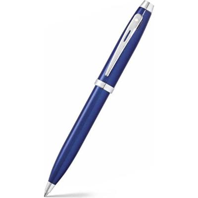 Sheaffer SF-E2933951 Balpen 100 Glossy Blue Lacquer Chrome Plated Sheaffer SF-E2933951 Balpen 100 Glossy Blue Lacquer Chrome Plated