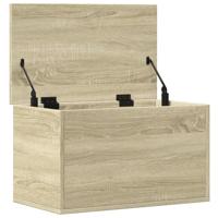 Opbergbox 60x35x35 cm bewerkt hout sonoma eikenkleurig - thumbnail