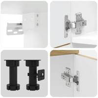 7-delige Keukenkastenset Lucca bewerkt hout sonoma eikenkleur - thumbnail