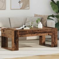 Salontafel Oudhout 110 x 50 x 41 cm Bewerkt hout - thumbnail