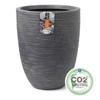 Capi plantenbak waste rib laag elegant 46x58 cm grijs - thumbnail