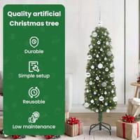 VidaXL Kunstkerstboom groen 150 cm pvc en staal en kunststof - thumbnail