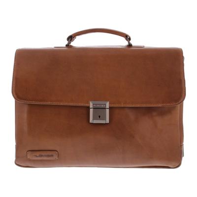 Plevier Morse volnerf rundleer bruin notebooktas Aktetas Plevier Morse volnerf rundleer bruin notebooktas Aktetas
