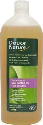 Douce Nature Shampoo glanzend haar met groene thee familie bio 1 Liter