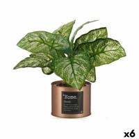 Decoratieve plant Ibergarden Home Metaal Plastic Blik 26 x 26 x 26 cm Koper (6 Stuks) - thumbnail