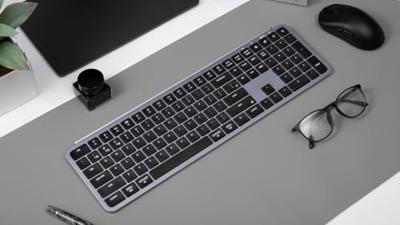 Keychron B6 Pro Ultra-Slim toetsenbord grijs - thumbnail