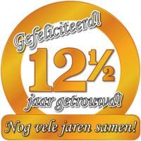 Huldeschild 12,5 jaar getrouwd - thumbnail